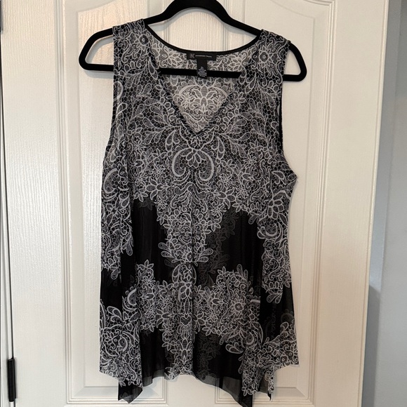INC International Concepts Tops - INC International Concepts Monochrome Lace Camisole